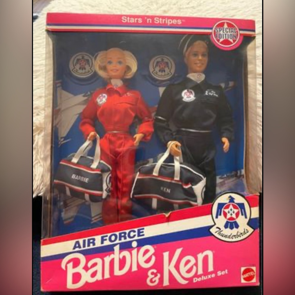 1993 Barbie Ken Doll Set Air
Force Stars N Stripes Special
Edition Thunderbirds.
